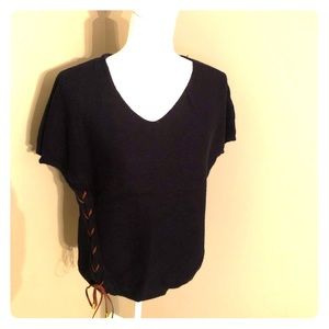 Chico’s Lace Up Lizzy Pullover Sweater